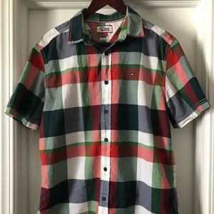 Tommy Hilfiger Short Sleeve Plaid Men’s Size M